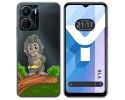 Funda Silicona Transparente para Vivo Y16 diseño Mono Dibujos
