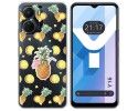 Funda Silicona Transparente para Vivo Y16 diseño Piña Dibujos