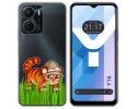 Funda Silicona Transparente para Vivo Y16 diseño Tigre Dibujos