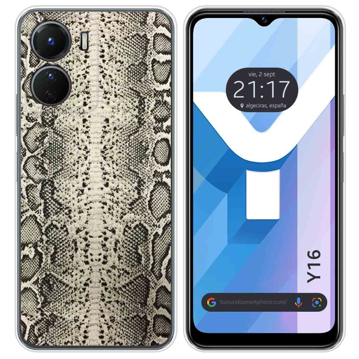 Funda Silicona para Vivo Y16 diseño Animal 01 Dibujos