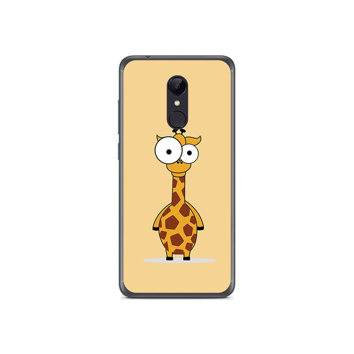 Funda Gel Tpu para Xiaomi Redmi 5 Plus Diseño Jirafa Dibujos