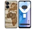 Funda Silicona para Vivo Y16 diseño Madera 07 Dibujos