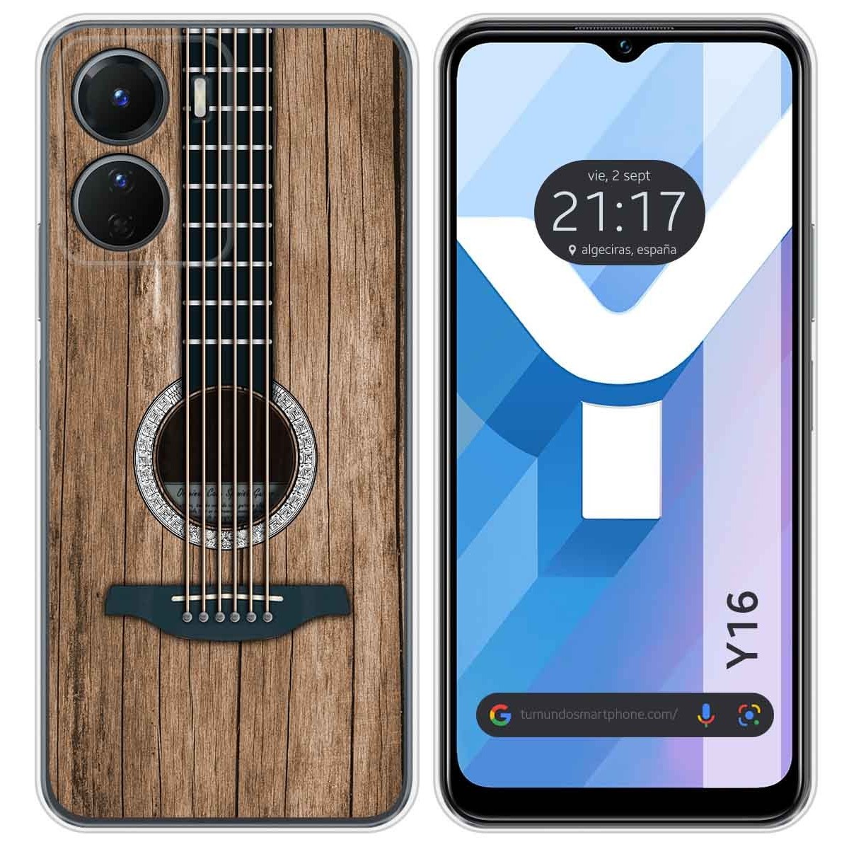 Funda Silicona para Vivo Y16 diseño Madera 11 Dibujos