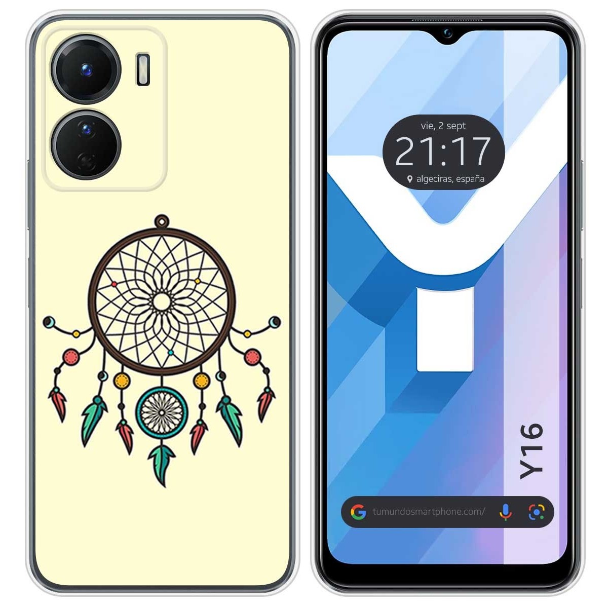 Funda Silicona para Vivo Y16 diseño Atrapasueños Dibujos