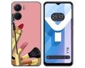 Funda Silicona para Vivo Y16 diseño Brochas Dibujos
