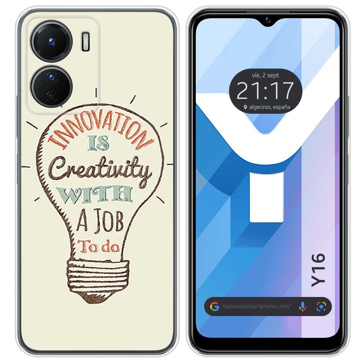 Funda Silicona para Vivo Y16 diseño Creativity Dibujos