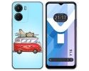 Funda Silicona para Vivo Y16 diseño Furgoneta Dibujos