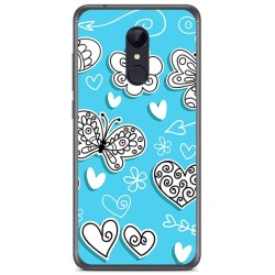 Funda Gel Tpu para Xiaomi Redmi 5 Plus Diseño Mariposas Dibujos