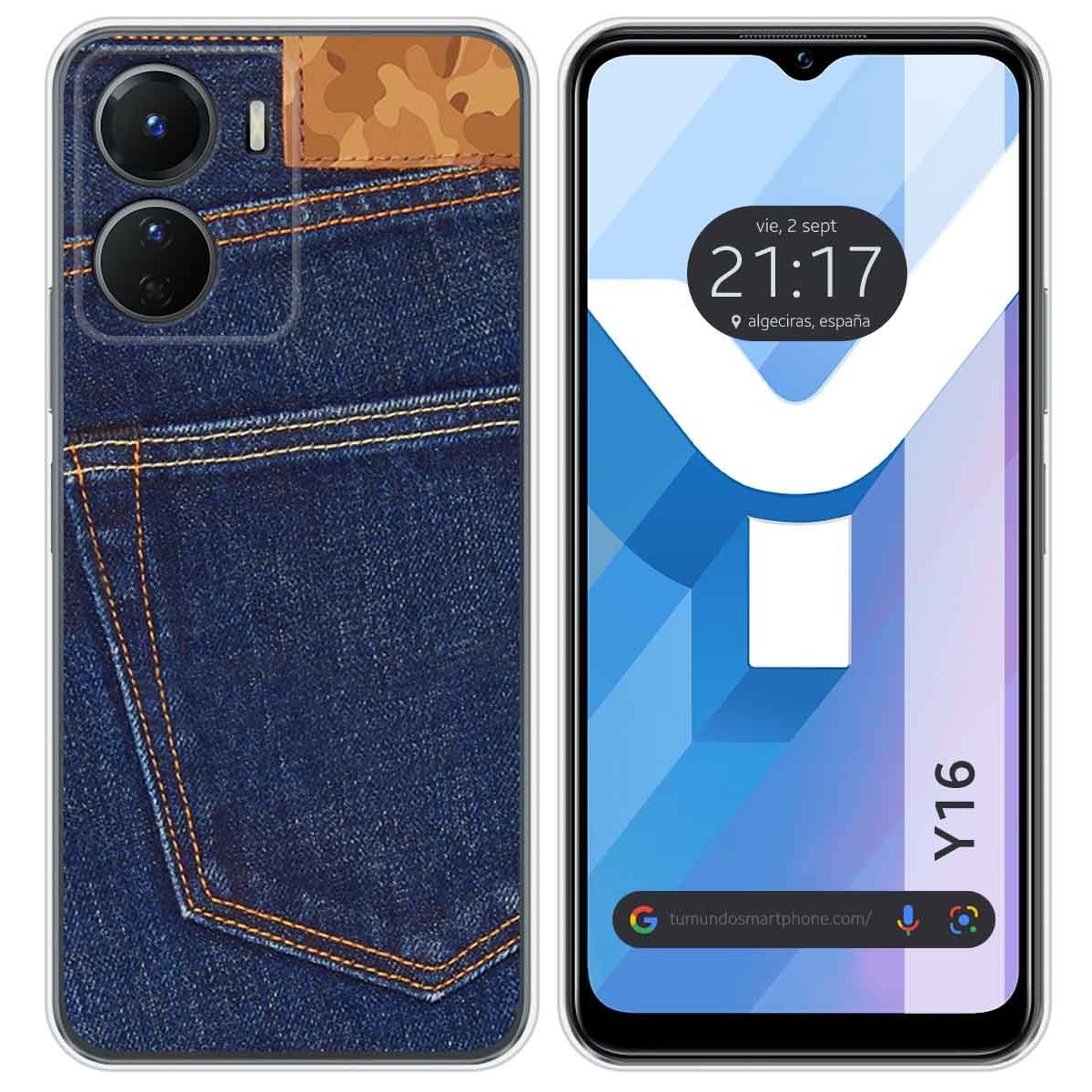 Funda Silicona para Vivo Y16 diseño Vaquero Dibujos