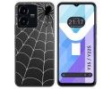 Funda Silicona Transparente para Vivo Y35 / Y22s diseño Araña Dibujos