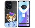 Funda Silicona Transparente para Vivo Y35 / Y22s diseño Cabra Dibujos