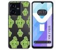 Funda Silicona Transparente para Vivo Y35 / Y22s diseño Cactus Dibujos