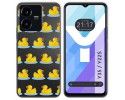 Funda Silicona Transparente para Vivo Y35 / Y22s diseño Pato Dibujos