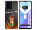 Funda Silicona Transparente para Vivo Y35 / Y22s diseño Suricata Dibujos