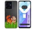 Funda Silicona Transparente para Vivo Y35 / Y22s diseño Tigre Dibujos