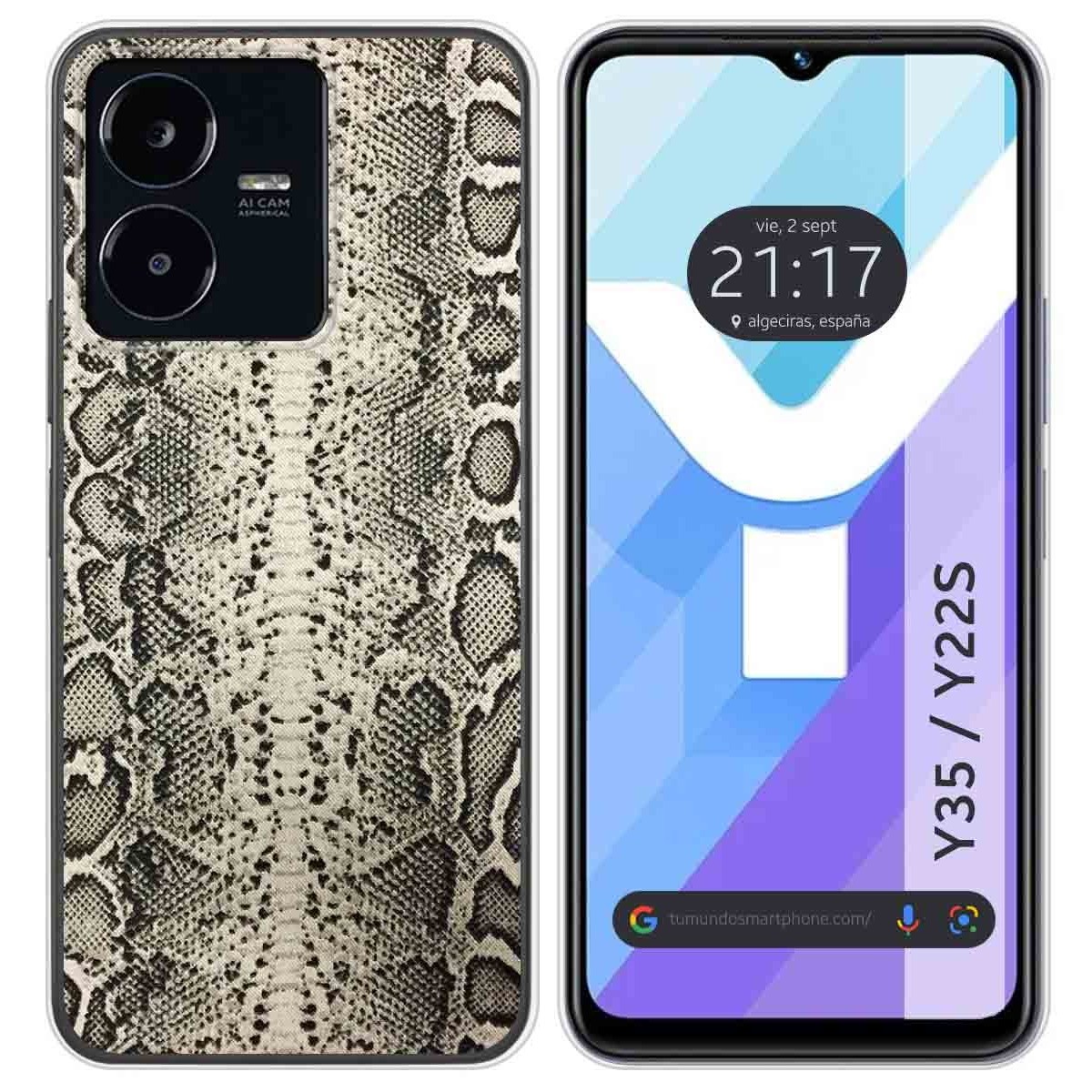 Funda Silicona para Vivo Y35 / Y22s diseño Animal 01 Dibujos