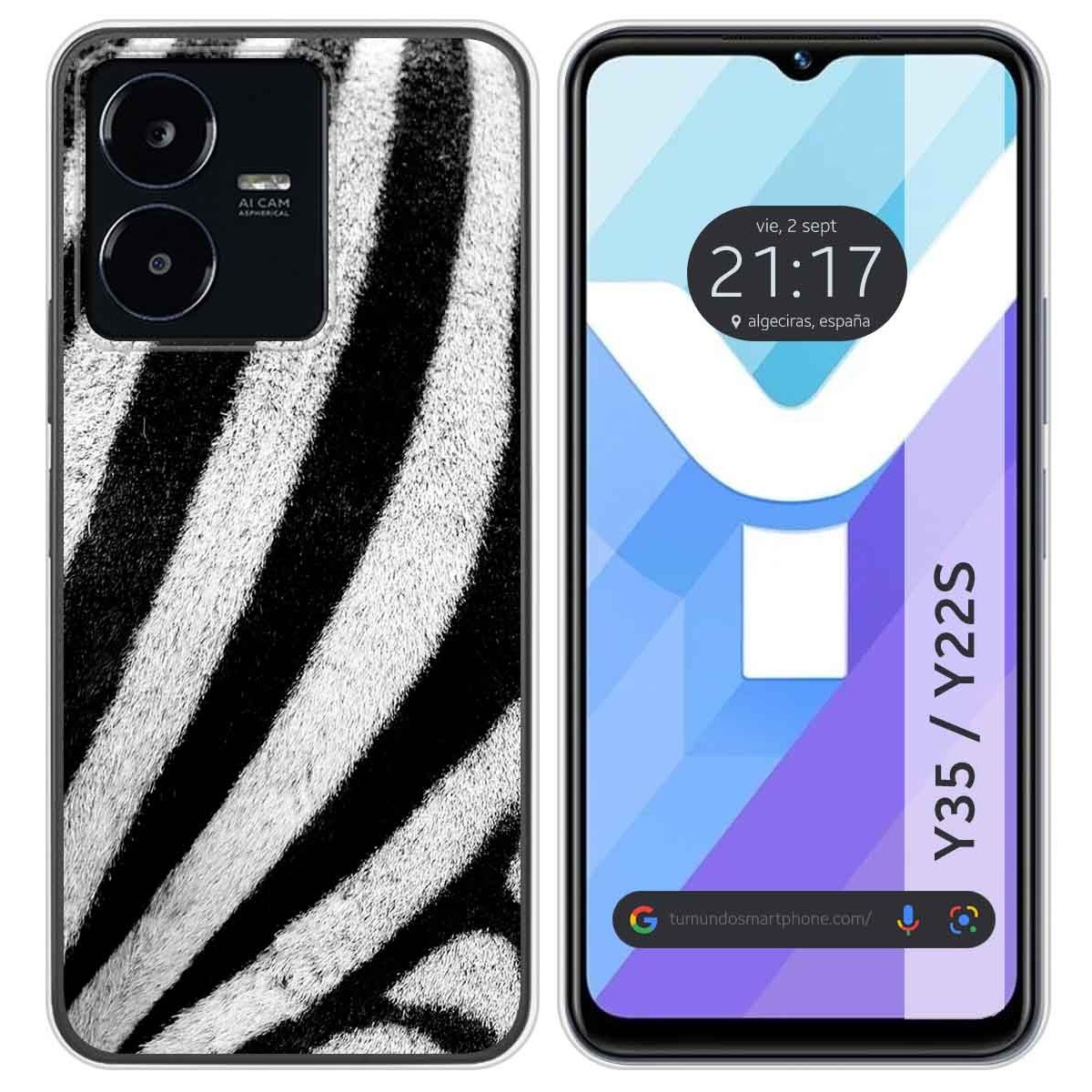 Funda Silicona para Vivo Y35 / Y22s diseño Animal 02 Dibujos