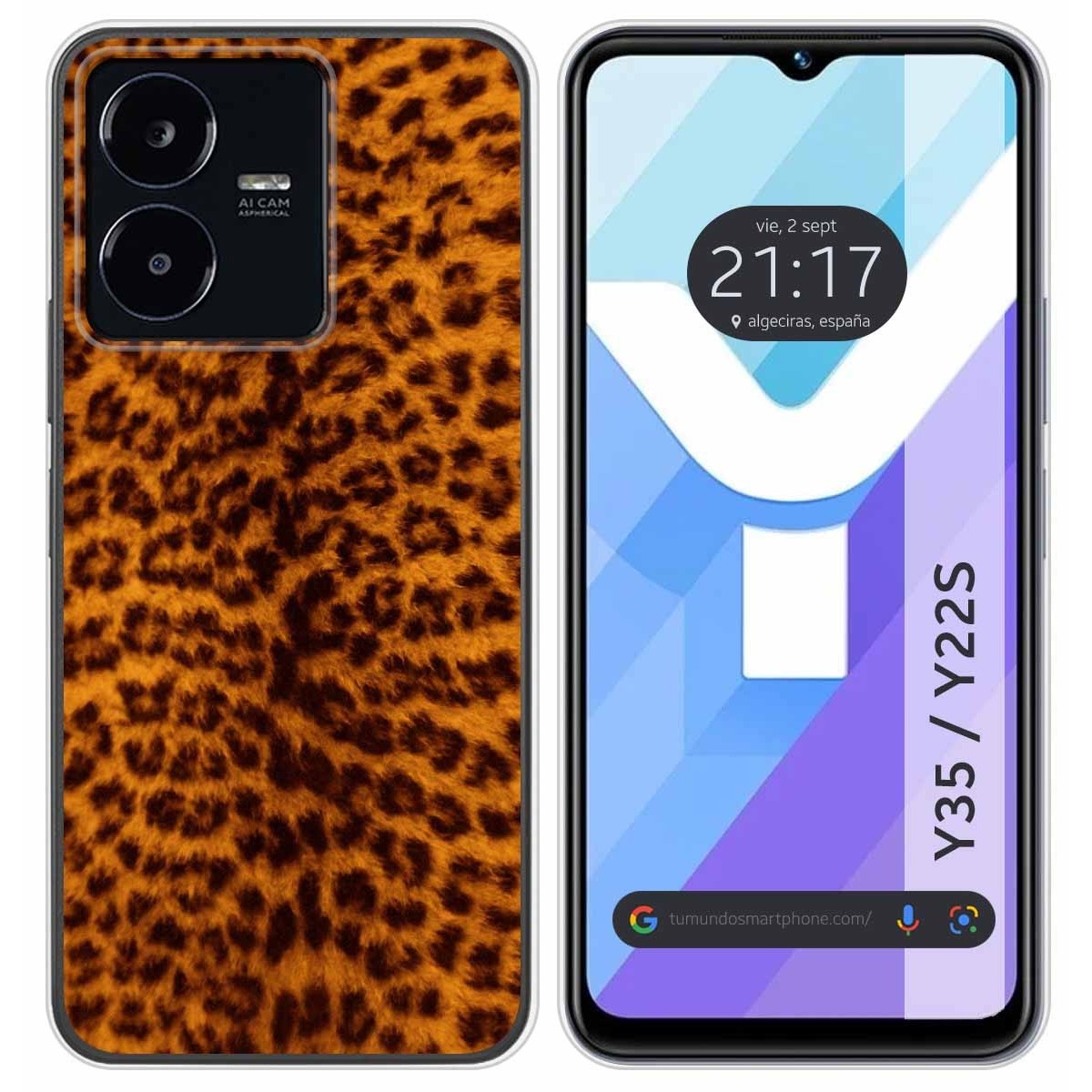 Funda Silicona para Vivo Y35 / Y22s diseño Animal 03 Dibujos