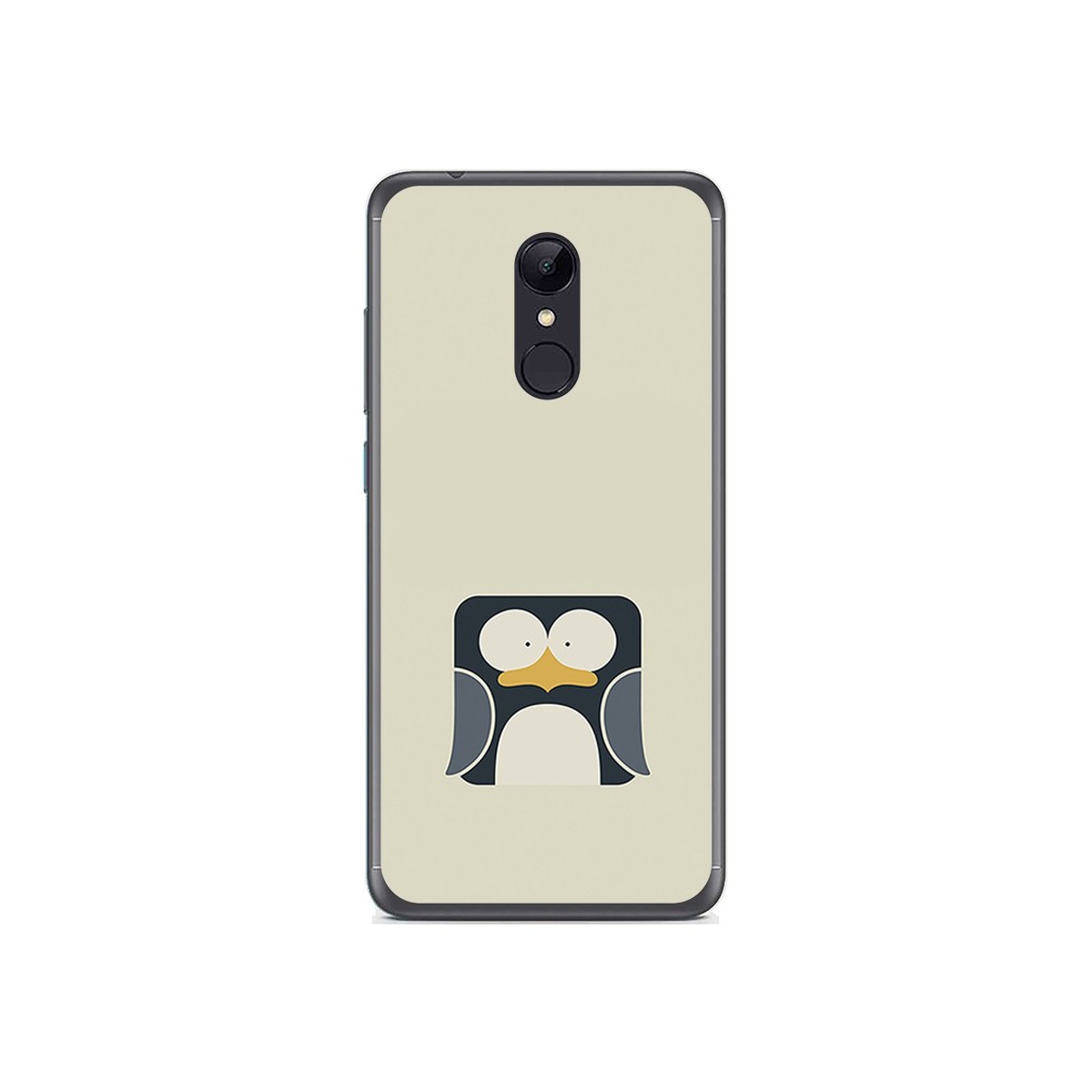 Funda Gel Tpu para Xiaomi Redmi 5 Plus Diseño Pingüino Dibujos