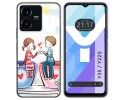 Funda Silicona para Vivo Y35 / Y22s diseño Café Dibujos