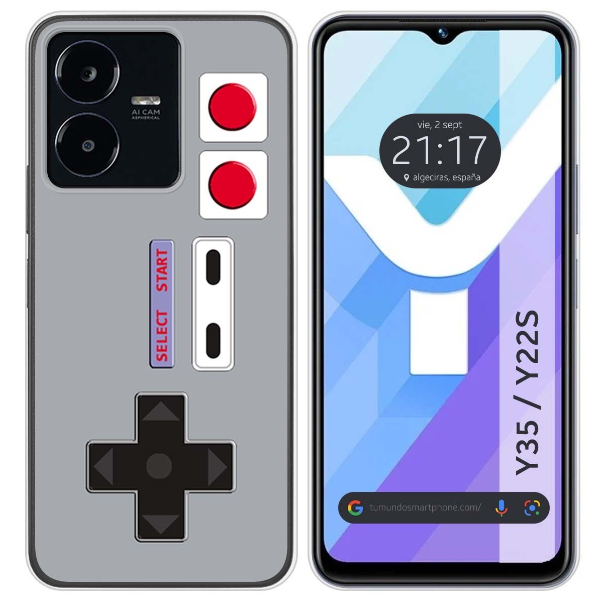 Funda Silicona para Vivo Y35 / Y22s diseño Consola Dibujos