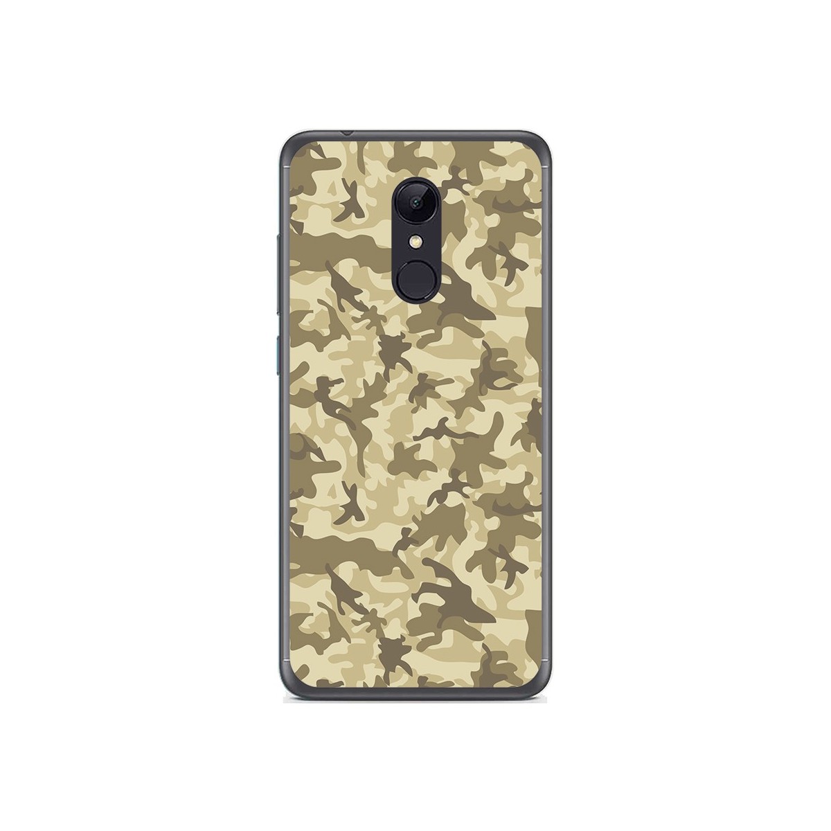 Funda Gel Tpu para Xiaomi Redmi 5 Plus Diseño Sand Camuflaje Dibujos