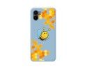 Funda Silicona Líquida Azul para Xiaomi Redmi A1 diseño Abeja Dibujos