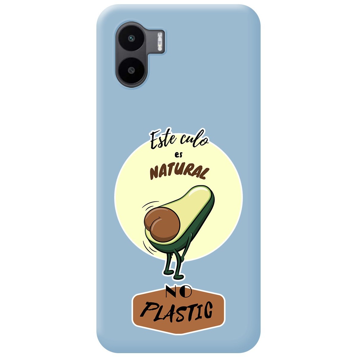Funda Silicona Líquida Azul para Xiaomi Redmi A1 diseño Culo Natural Dibujos
