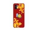 Funda Silicona Líquida Roja para Xiaomi Redmi A1 diseño Abeja Dibujos