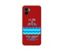 Funda Silicona Líquida Roja para Xiaomi Redmi A1 diseño Agua Dibujos