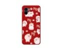 Funda Silicona Líquida Roja para Xiaomi Redmi A1 diseño Cerdos Dibujos