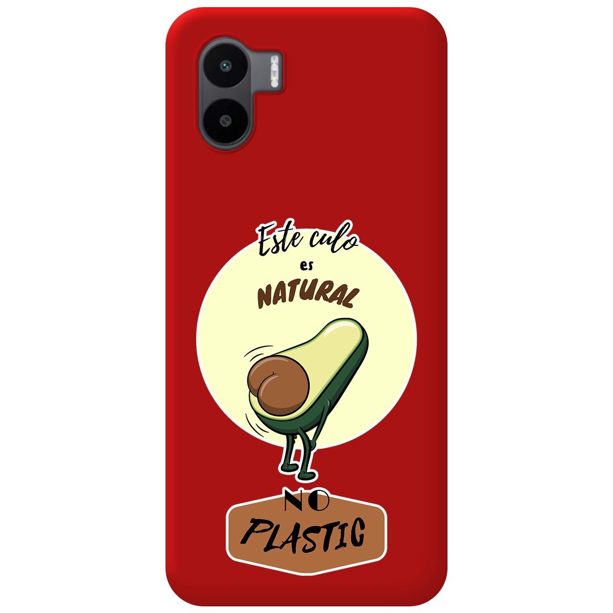 Funda Silicona Líquida Roja para Xiaomi Redmi A1 diseño Culo Natural Dibujos