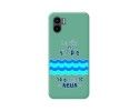 Funda Silicona Líquida Verde para Xiaomi Redmi A1 diseño Agua Dibujos