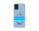 Funda Silicona Líquida Azul para TCL 305i diseño Agua Dibujos