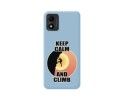 Funda Silicona Líquida Azul para TCL 305i diseño Hombre Escalada Dibujos