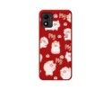 Funda Silicona Líquida Roja para TCL 305i diseño Cerdos Dibujos