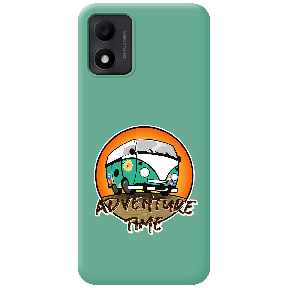Funda Silicona Líquida Verde para TCL 305i diseño Adventure Time Dibujos