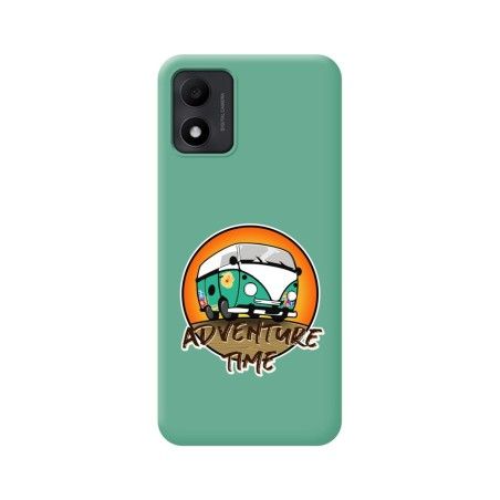 Funda Silicona Líquida Verde para TCL 305i diseño Adventure Time Dibujos