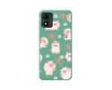 Funda Silicona Líquida Verde para TCL 305i diseño Cerdos Dibujos