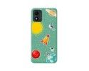 Funda Silicona Líquida Verde para TCL 305i diseño Espacio Dibujos