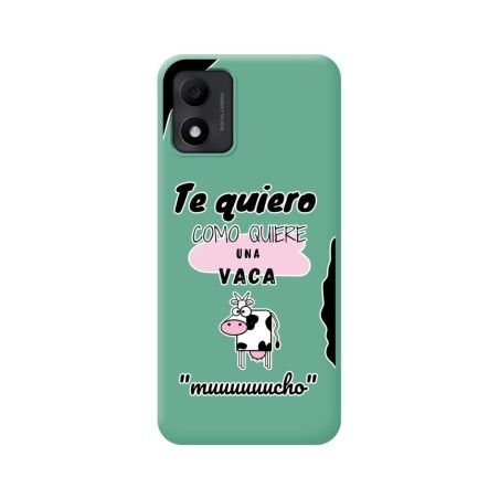 Funda Silicona Líquida Verde para TCL 305i diseño Vaca Dibujos