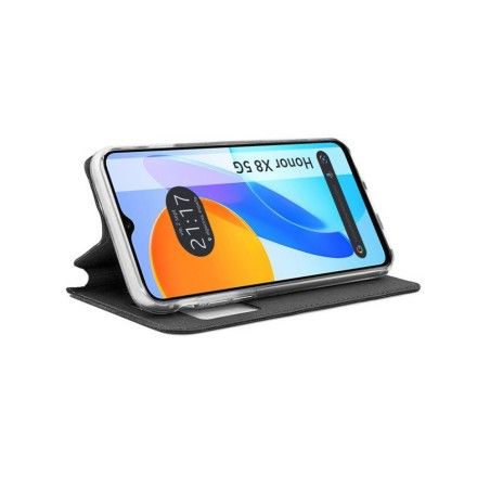 Funda Libro Soporte con Ventana para Huawei Honor X8 5G color Negra