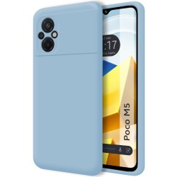 Funda Silicona Líquida Ultra Suave para Xiaomi POCO M5 color Azul