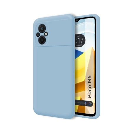 Funda Silicona Líquida Ultra Suave para Xiaomi POCO M5 color Azul