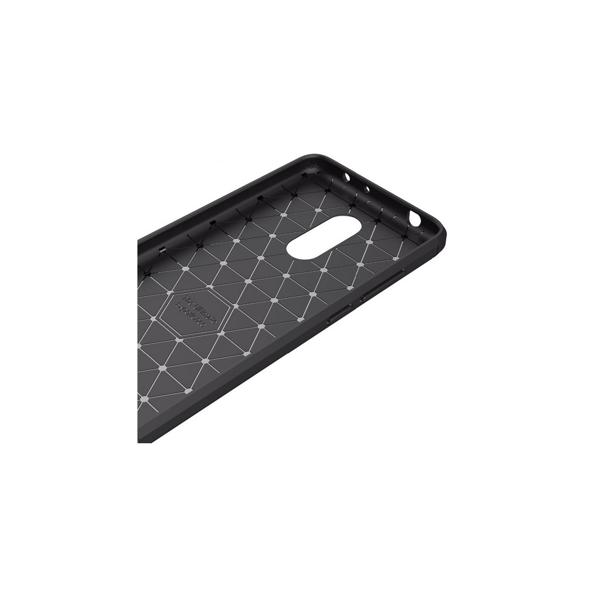 Funda Gel Tpu Tipo Carbon Negra para Xiaomi Redmi 5