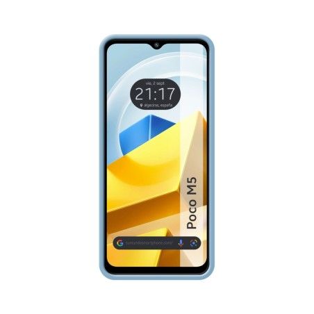 Funda Silicona Líquida Ultra Suave para Xiaomi POCO M5 color Azul