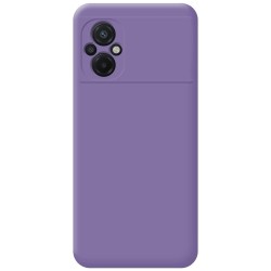 Funda Silicona Líquida Ultra Suave para Xiaomi POCO M5 color Morada 2