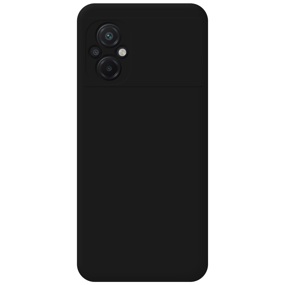 Funda Silicona Líquida Ultra Suave para Xiaomi POCO M5 color Negra