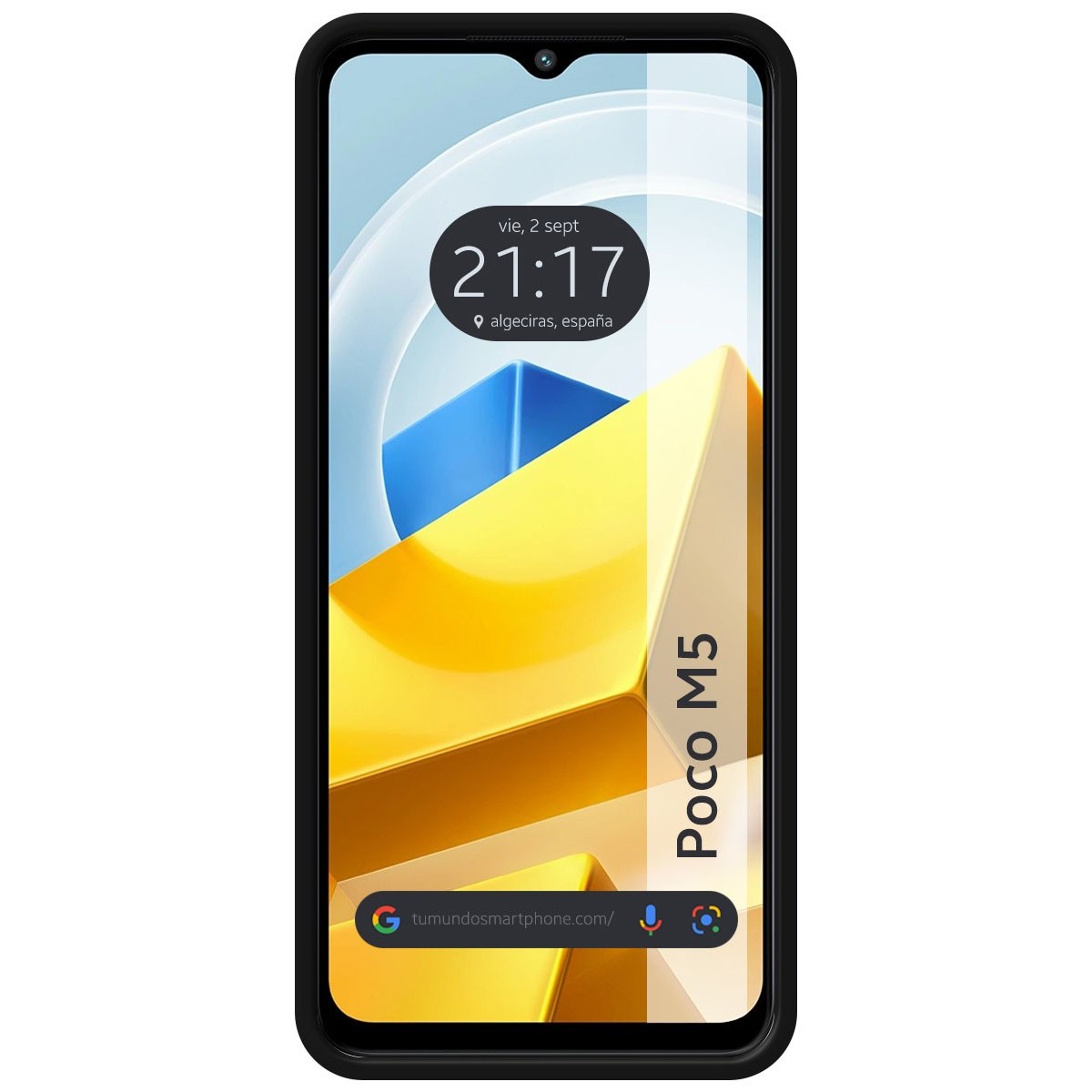 Funda Silicona Líquida Ultra Suave para Xiaomi POCO M5 color Negra