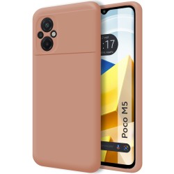 Funda Silicona Líquida Ultra Suave para Xiaomi POCO M5 color Rosa